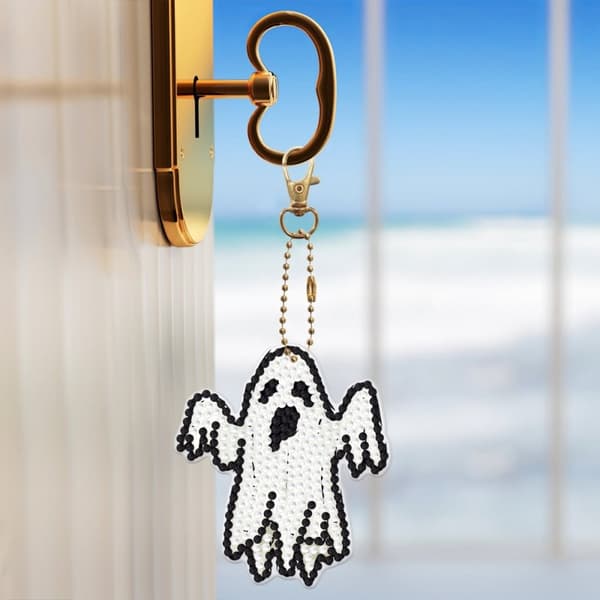 Timanttikirjonta-avaimenperä, 6 kpl - Halloween