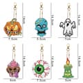 Pikkukuva 2 / 8: Timanttikirjonta-avaimenperä, 6 kpl - Halloween
