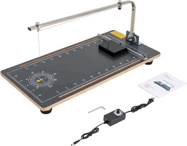 Styrofoam Cutter, 30 W Effekt, Temperaturinterval 50-300℃, Effektiv Skærehøjde 20 cm,sort
