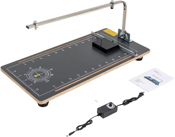 Styrofoam Cutter, 30 W Effekt, Temperaturinterval 50-300℃, Effektiv Skærehøjde 20 cm,sort