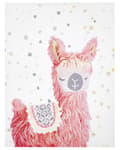 Miniatyrbild 1 av 5: Kanvastavla Rosa Polyester 60 x 80 cm Barnrum Väggdekor Konsttryck