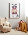 Miniatyrbild 2 av 5: Kanvas Konst Tryck Flerfärgad 93 x 63 cm Glam Dam Polyester och MDF Modern