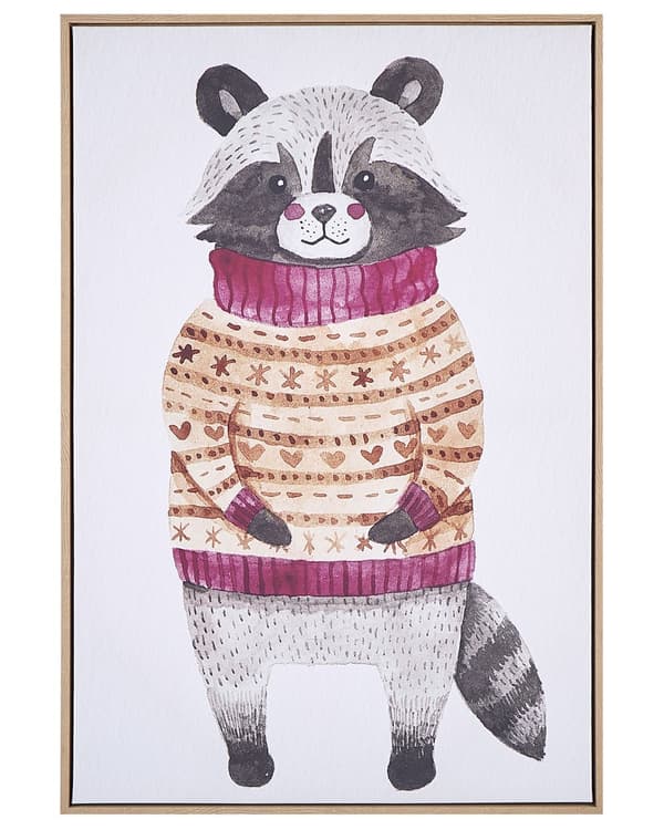 Kanvas Konst Tryck Flerfärgad 93 x 63 cm Glam Dam Polyester och MDF Modern