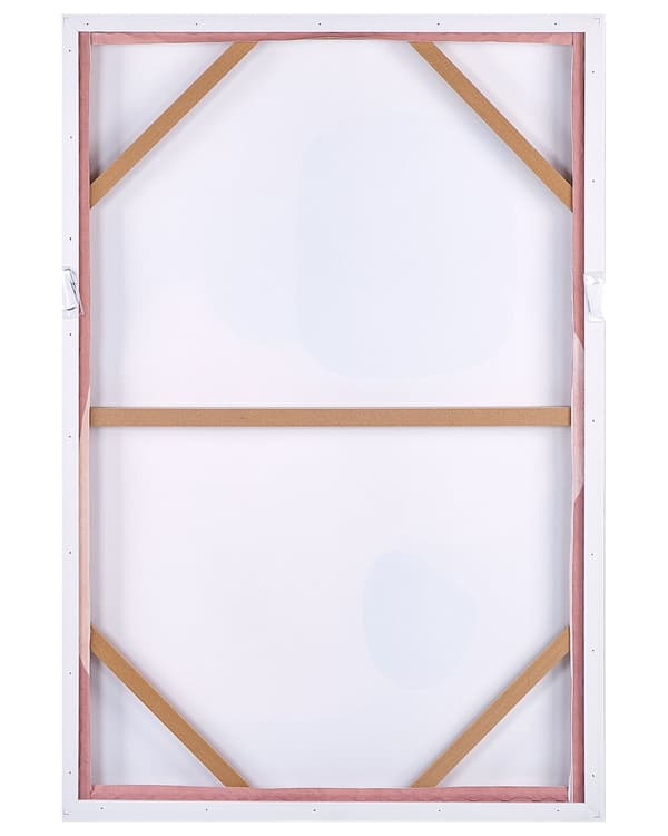 Canvas Väggmålning 93 x 63 cm Syntetisk MDF-ram Abstrakta Former Geometriskt Motiv Flerfärgad Adelfia