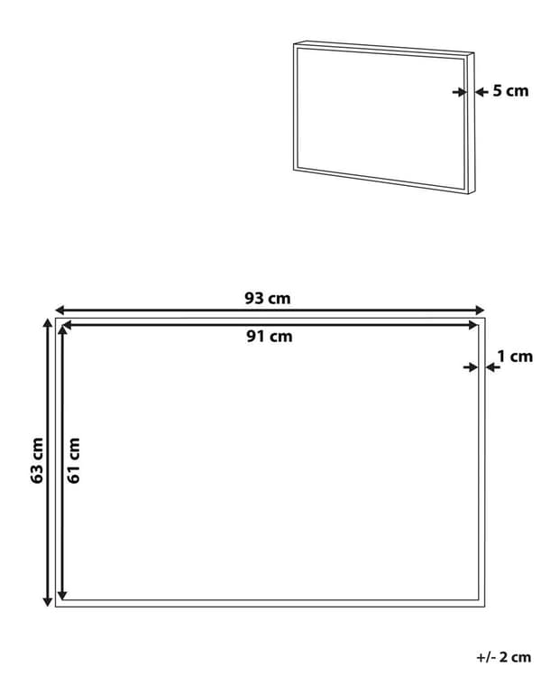 Canvastavla Beige 93 x 63 cm Abstrakta former Geometrisk MDF-ram Eklektiskt Modernt Vardagsrum Hall