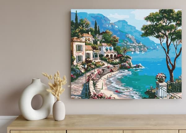Billedmaleri efter tal 40x50cm Italian Holidays Astra