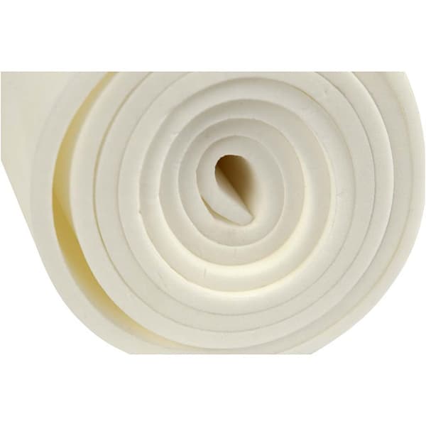 Liggunderlag - 180 x 50 cm - Tjocklek 6 mm - Vit