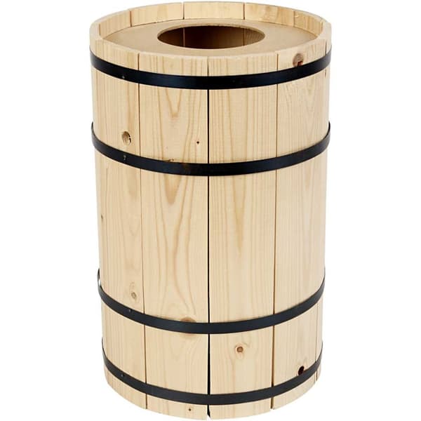 Tunna av Furu - Liten - Höjd: 38 cm