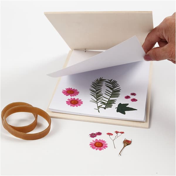 Blomsterpress - 21x14,8 cm - Trä