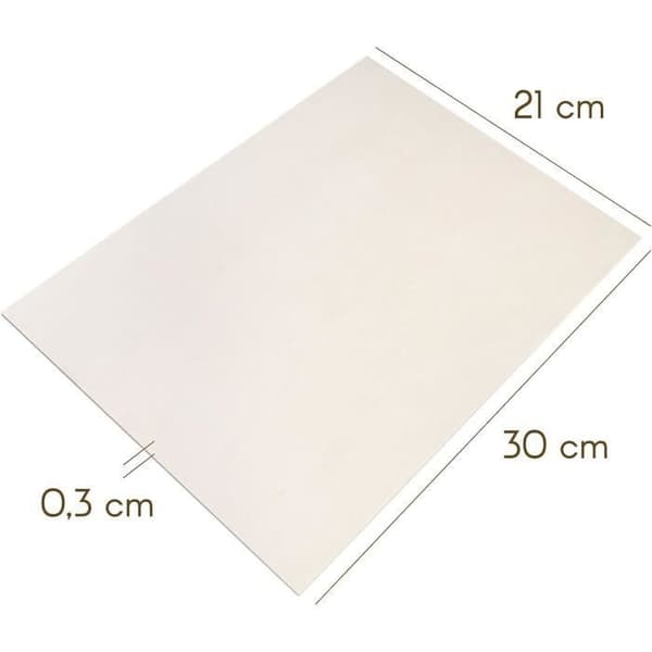 3 mm plywood - CREATIVE DECO - Set med 30 ark - Poplar - Laserskärning - Pyrografi