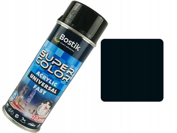 Super Color Universal Sprayfärg 400ml Blank Svart