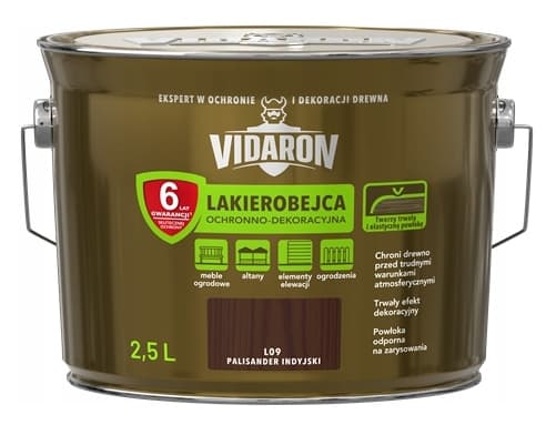 Skyddande och dekorativ lackbets indiskt rosenträ 2,5 l