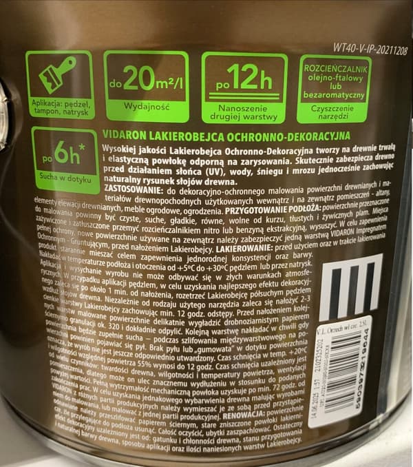 Skyddande och dekorativ lackbets indiskt rosenträ 2,5 l