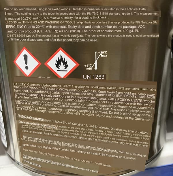 Skyddande och dekorativ lackbets indiskt rosenträ 2,5 l