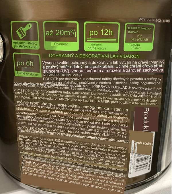 Skyddande och dekorativ lackbets indiskt rosenträ 2,5 l