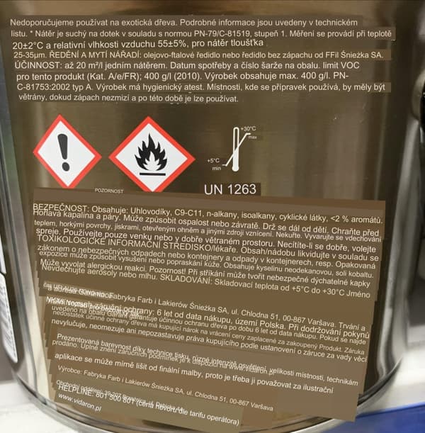 Skyddande och dekorativ lackbets indiskt rosenträ 2,5 l