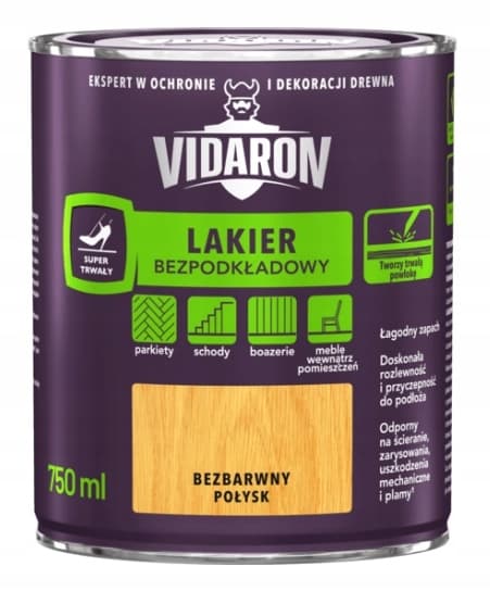Puun lakka ilman pohjamaalia, väritön, 0,75 l