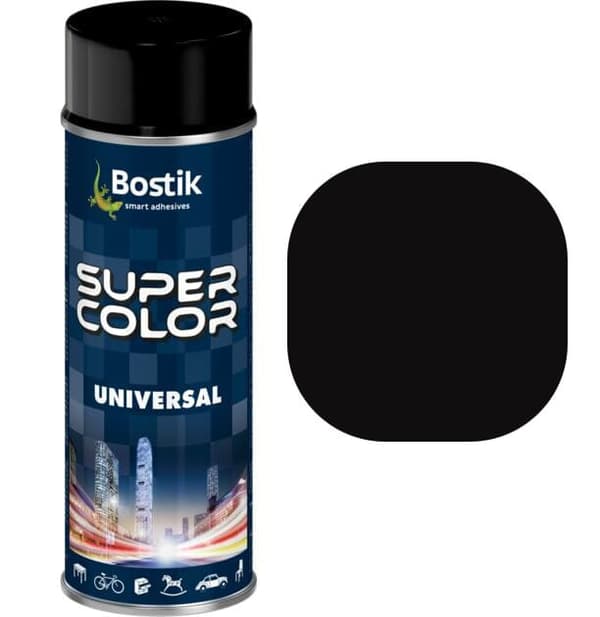 Universal spraymaling 400 ml sort mat 9005
