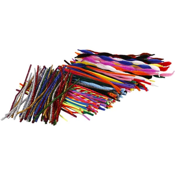 Chenille Piprensare - Tjocklek 4-6 mm - 250 mixade