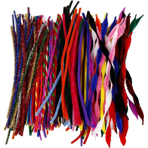 Chenille Piprensare - Tjocklek 4-6 mm - 250 mixade