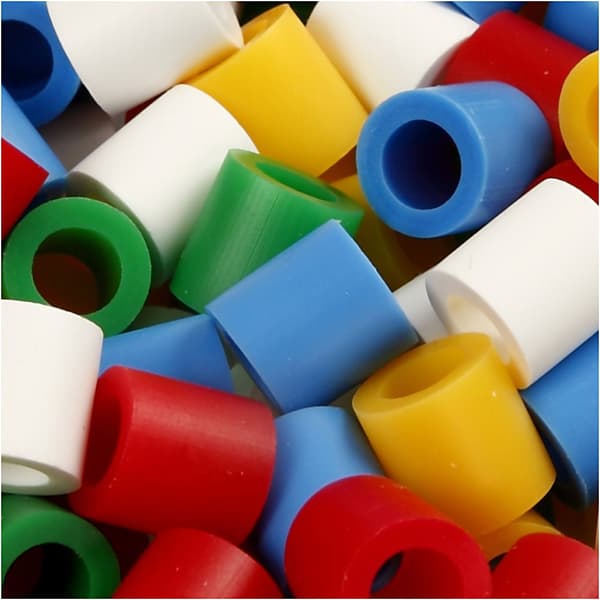 Nabbi Pärlor Jumbo 10mm - Standardfärger - 1000 st