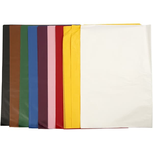 Silkespapper 50x70 cm - Storpack - 250 ark - 10 färger