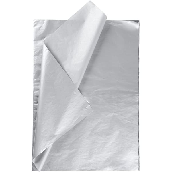 Silkespapper 50 x 70 cm - Silver - 25 ark