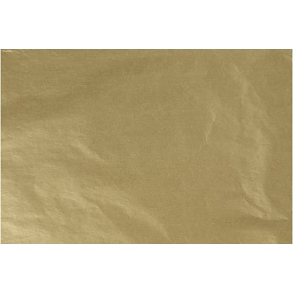 Silkespapper 50 x 70 cm - Guld - 25 ark