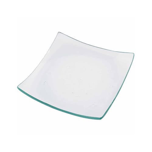 Ljusfat av Glas - Kvadratisk Design - 11,5 x 11,5 cm - 12 st