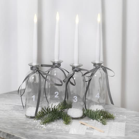 Glasflaskor - 16 cm - 235 ml - 6 st
