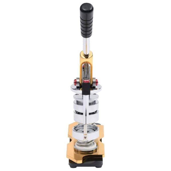 vidaXL Knappmaskin med 500 st knappnålsdelar 44mm roterbar stans