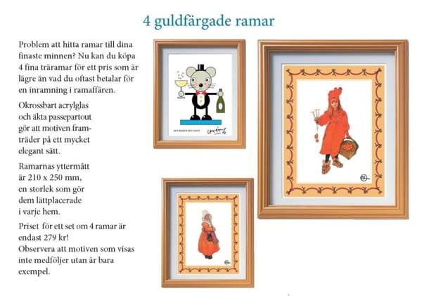 4 fina träramar!