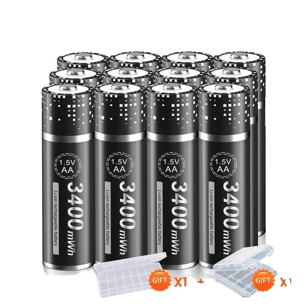 AA Li-ion Genopladeligt Batteri, 3400mWh, Original, 16 stk Batteri