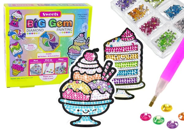 Diamantbroderi Set kreativa klistermärken Klistra in diamanter sötsaker
