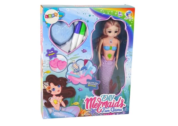 DIY Purple Mermaid Treasures Excavation Kit