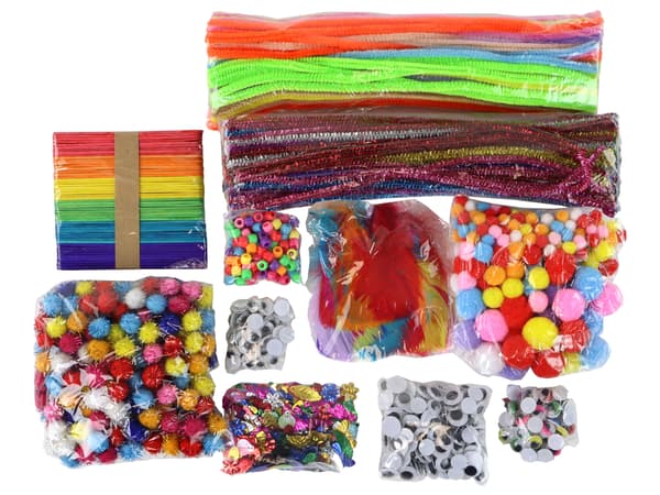 Artistic Creative Plastic Set i en gör-det-själv-påse +1200 st