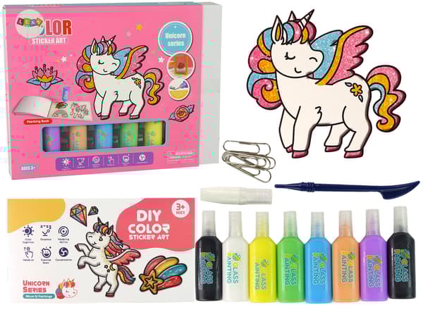 DIY Unicorn Furniture Window Stickers 8 Colors Glitter
