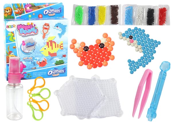 DIY Vattenpärlor Set Magic Beads 8 Colors Sea Animals