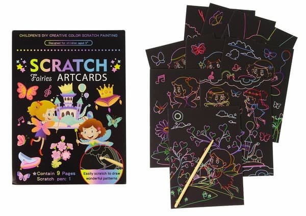 Fairy Scratch Card -värityskirja lapsille