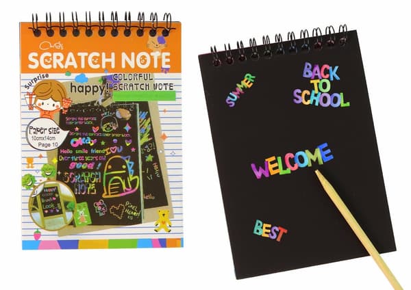 Scratch Game Notebook För Barn Orange