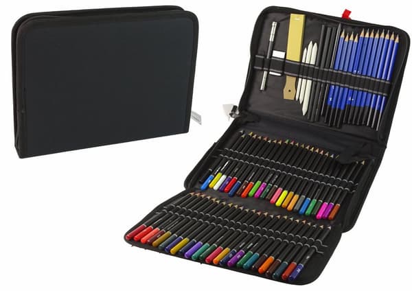 Little Artist's Set värikynät kynäkotelossa 95 kpl.