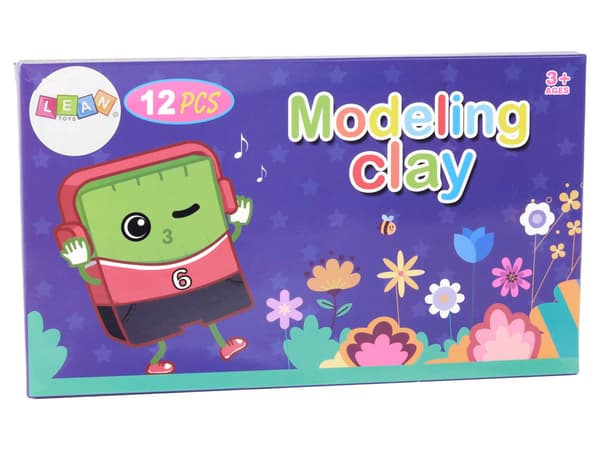 Modeling Clay 12 färger Pastell Vibrant Colors Mix Set