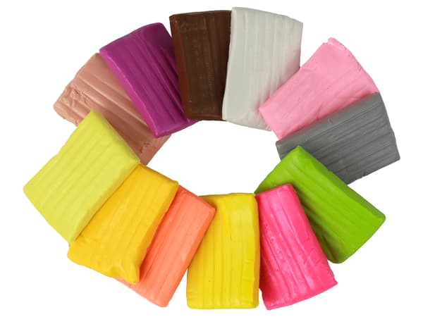 Modeling Clay 12 färger Pastell Vibrant Colors Mix Set