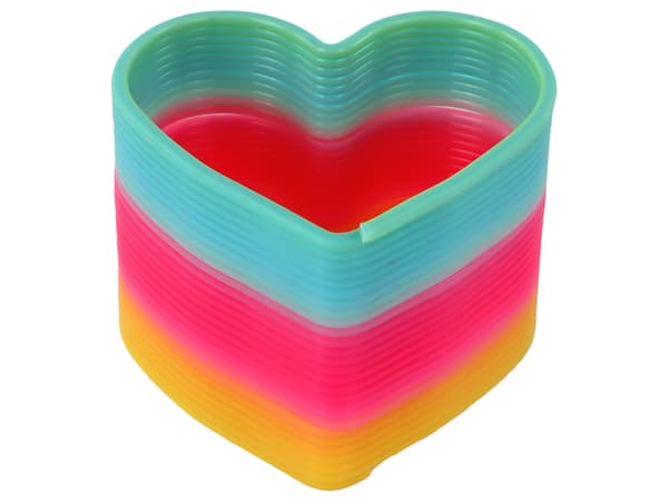 Ikonisk Rainbow Spring Heart Calming Gadget 6CM