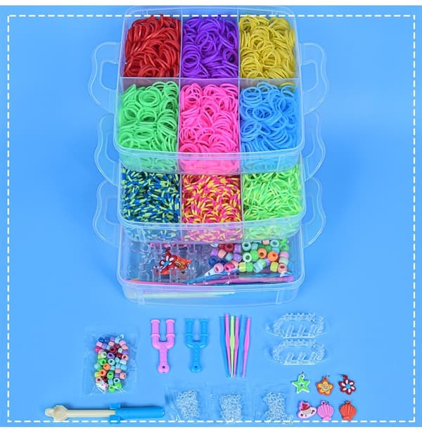 Mega kit Loom Bands - 4500 stk med tilbehør