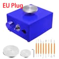 Miniatyrbillede 2 af 2: Keramikdrejeskive, Mini Størrelse, Elektrisk Drevet, Rød- EU STIK