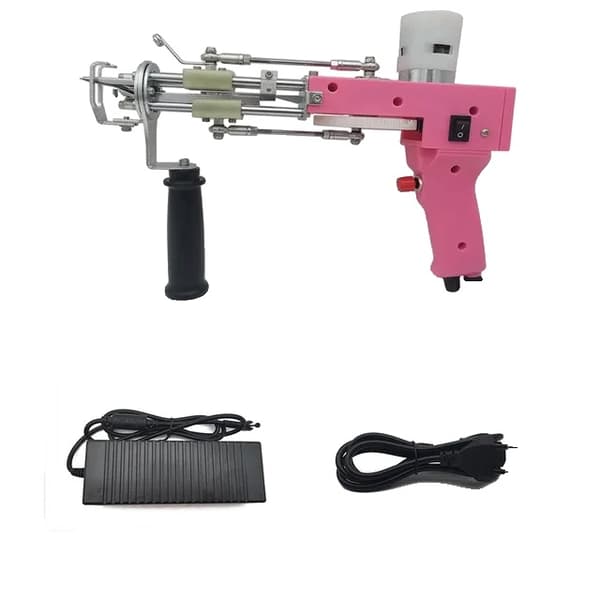 Elektrisk Tæppe Tufting Pistol, Skær og Loop Bunke, Flocking Maskiner, EU STIK EU PLUG 2