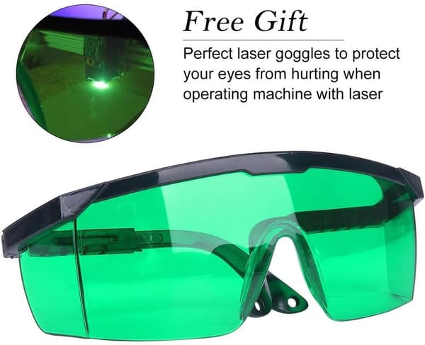 Laserhoved, 15W effekt, justerbar fokus