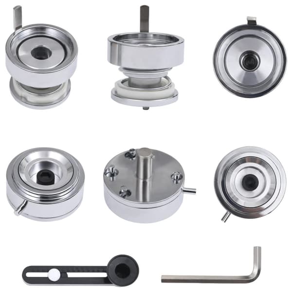 vidaXL Knappmaskin med 500 st knappnålsdelar 58 mm - Hantverk & hobbyer