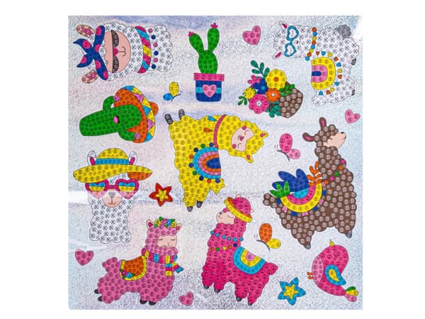 Timanttikirjonta mosaiikki timanttitarrat ALPACA LAMA 20 tarran setti